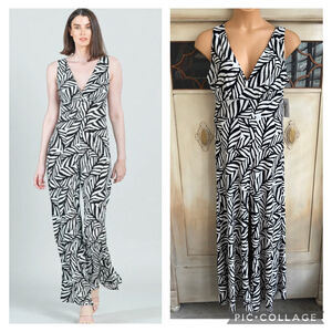 NWT Clara SunWoo Signature Jumpsuit - Leaf Stripe | Size Large